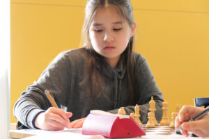 Siegerin in der Jugendkategorie Schachrallye in Mäder